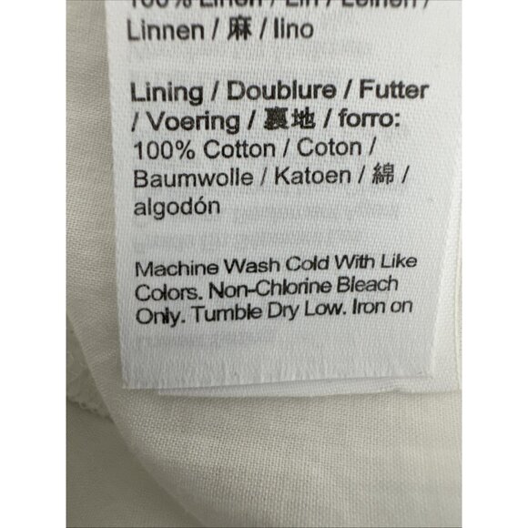 Madewell women’s medium sleeveless lined linen shift dress knee length weight ne - Picture 11 of 13